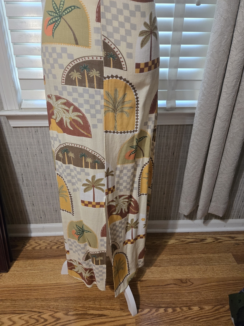 NWT Anthropolgie Strapless Tropical Print Midi Dress in Multi Color Sz S - Picture 7 of 12